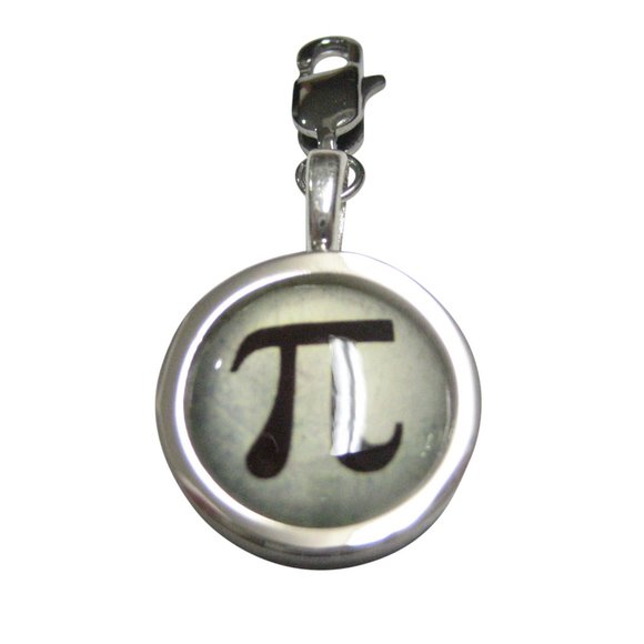 Mathematical Pi Symbol Pendant Zipper Pull Charm - Picture 1 of 2